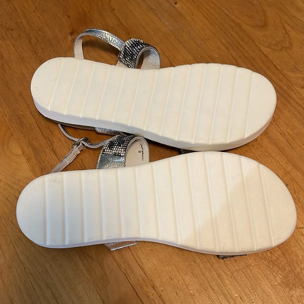 Very Volatile white leopard print sandals